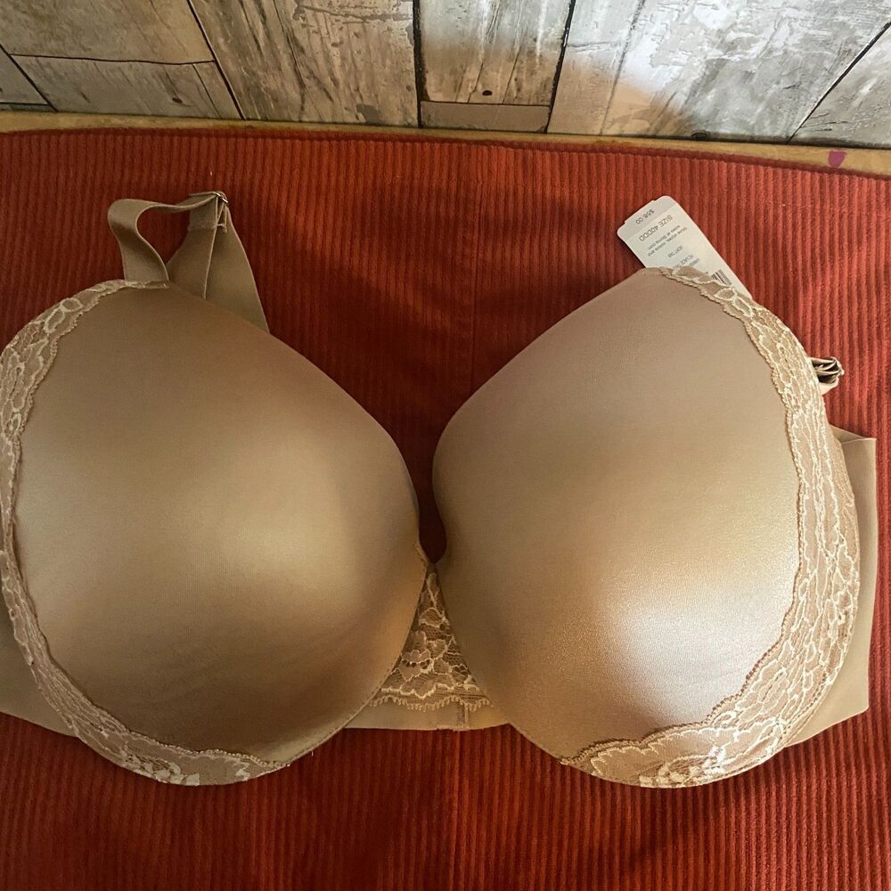 NWT Soma Vanishing back tan lace trim bra, 40DDD